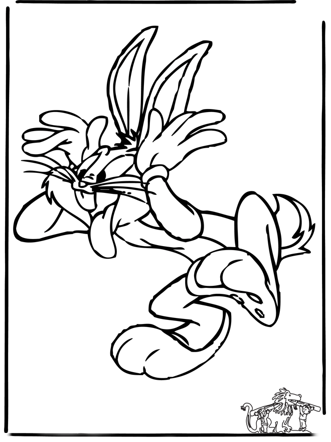 Desenho gratuito Pernalonga #26341 da colecao Personagens de Desenhos Animados para imprimir