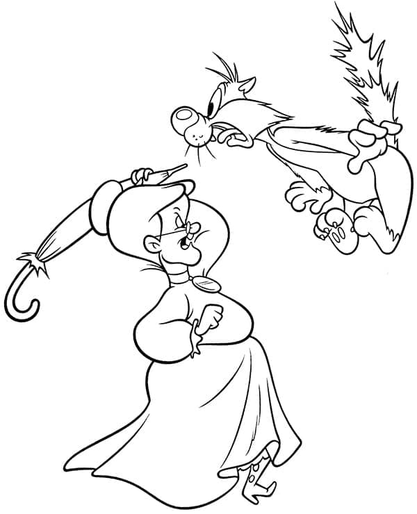 Desenho gratuito Piu-Piu e Frajola #190964 da colecao Personagens de Desenhos Animados para imprimir