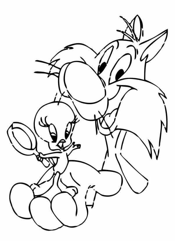 Página para colorir de Piu-Piu e Frajola #190970 pertencente à coleção Personagens de Desenhos Animados Página para colorir de Piu-Piu e Frajola #190970 pertencente à coleção Personagens de Desenhos Animados