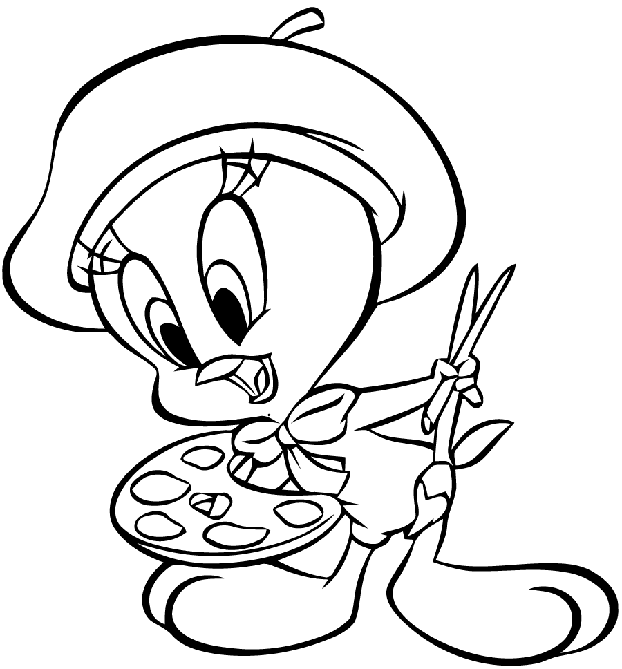 Desenho gratuito Piu-Piu e Frajola #29205 da colecao Personagens de Desenhos Animados para imprimir