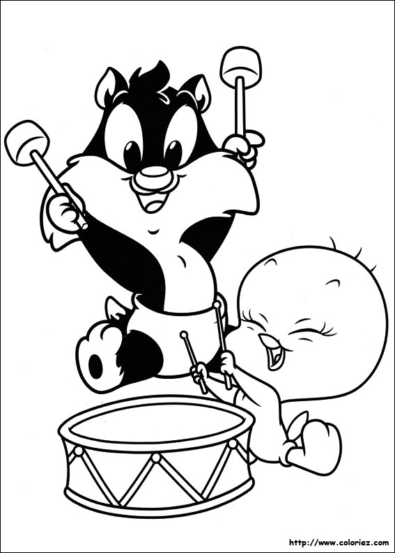 Desenho gratuito Piu-Piu e Frajola #29218 da colecao Personagens de Desenhos Animados para imprimir