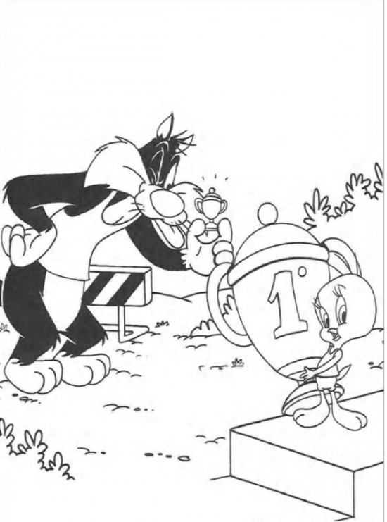 Desenho gratuito Piu-Piu e Frajola #29244 da colecao Personagens de Desenhos Animados para imprimir