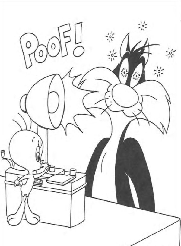 Desenho gratuito Piu-Piu e Frajola #29308 da colecao Personagens de Desenhos Animados para imprimir