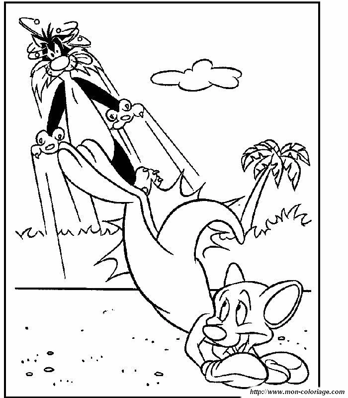 Desenho gratuito Piu-Piu e Frajola #29404 da colecao Personagens de Desenhos Animados para imprimir
