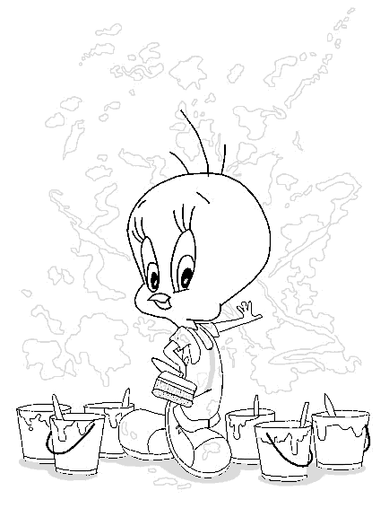 Desenho gratuito Piu-Piu e Frajola #29475 da colecao Personagens de Desenhos Animados para imprimir