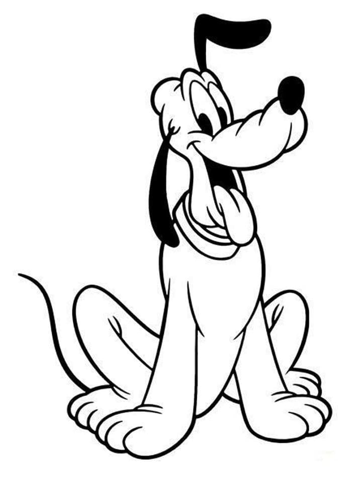 Ilustração de Pluto #197090 para colorir, parte da coleção Personagens de Desenhos Animados Ilustração de Pluto #197090 para colorir, parte da coleção Personagens de Desenhos Animados