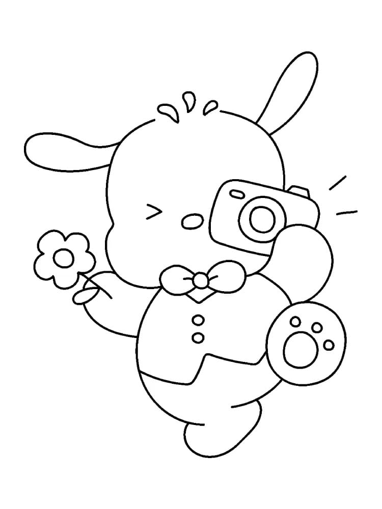 Ilustração de Pochacco #220059 para colorir, parte da coleção Personagens de Desenhos Animados