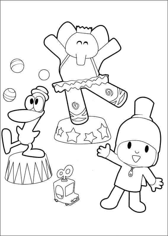 Página para colorir: Pocoyo (Personagens de Desenhos Animados) #195249 - Páginas para Colorir Imprimíveis Gratuitamente