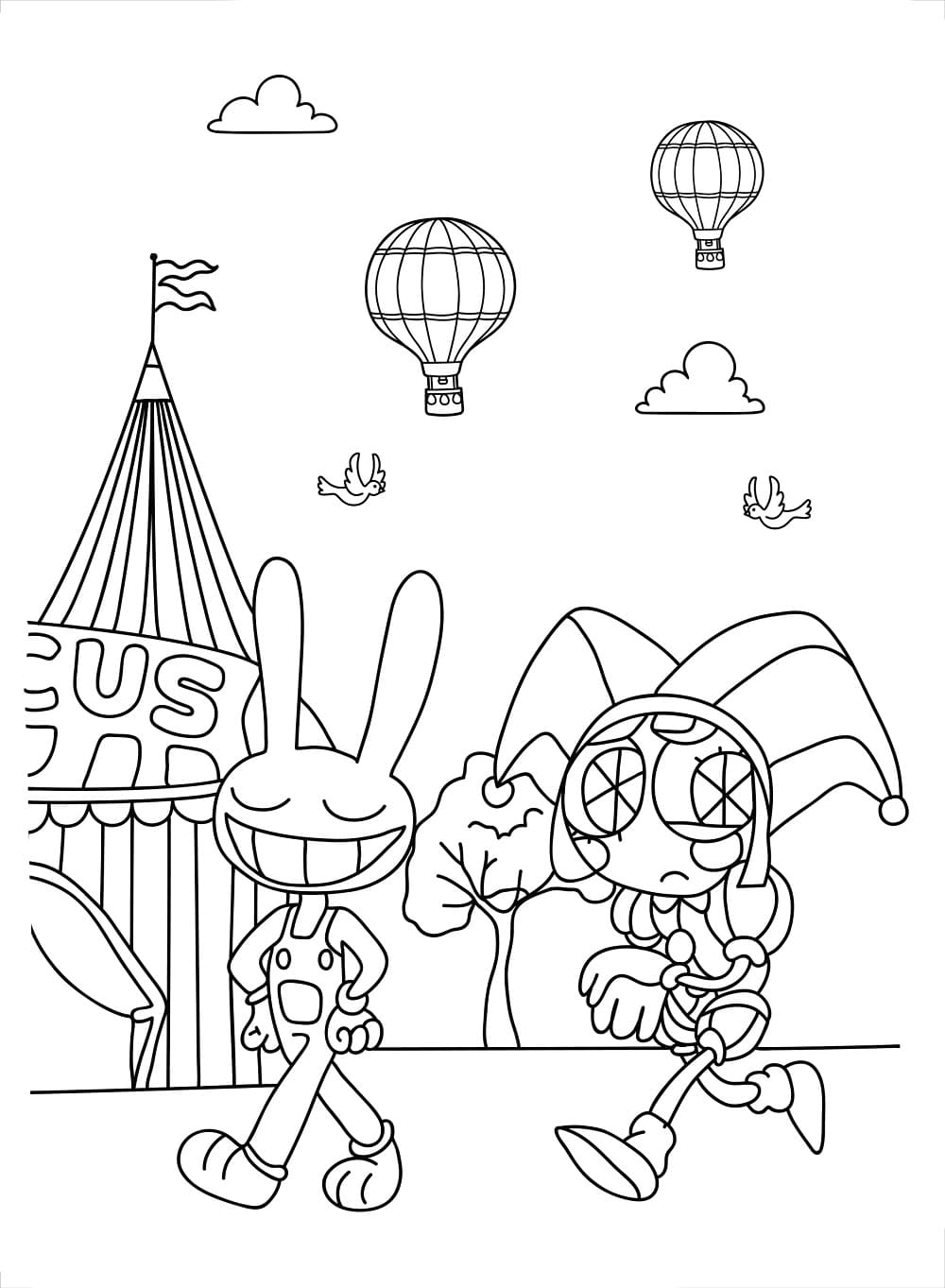 Desenho gratuito Pomni #218263 da colecao Personagens de Desenhos Animados para imprimir