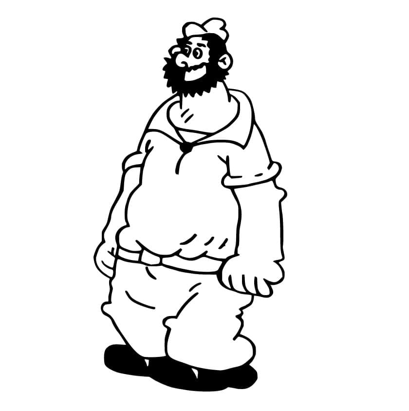 Desenho gratuito Popeye #205936 da colecao Personagens de Desenhos Animados para imprimir