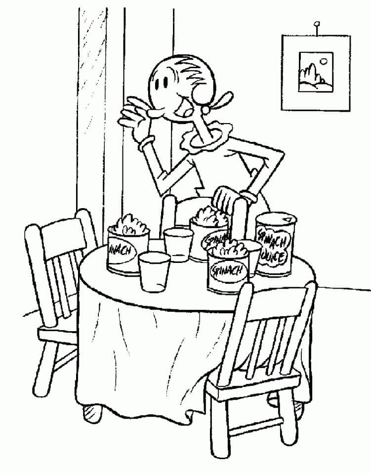 Desenho gratuito Popeye #205951 da colecao Personagens de Desenhos Animados para imprimir