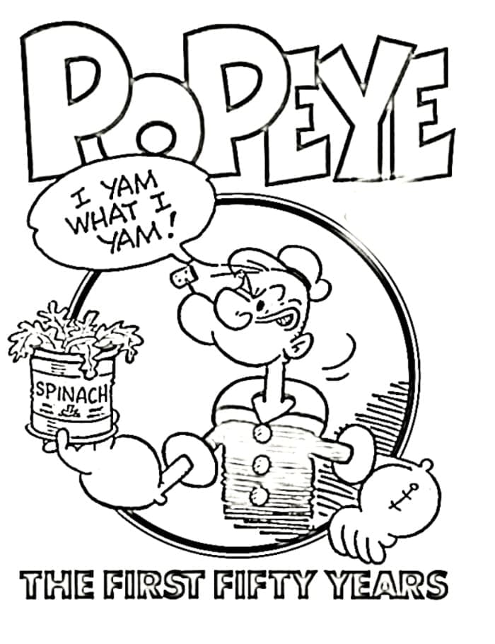 Desenho gratuito Popeye #205966 da colecao Personagens de Desenhos Animados para imprimir