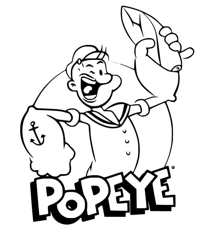 Desenho gratuito Popeye #205967 da colecao Personagens de Desenhos Animados para imprimir