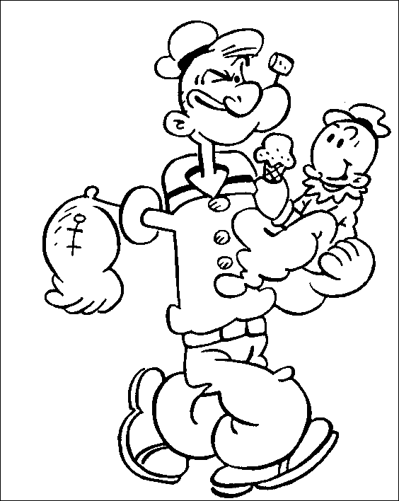 Desenho gratuito Popeye #84711 da colecao Personagens de Desenhos Animados para imprimir