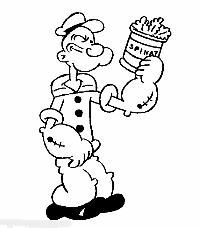 Desenho gratuito Popeye #84726 da colecao Personagens de Desenhos Animados para imprimir