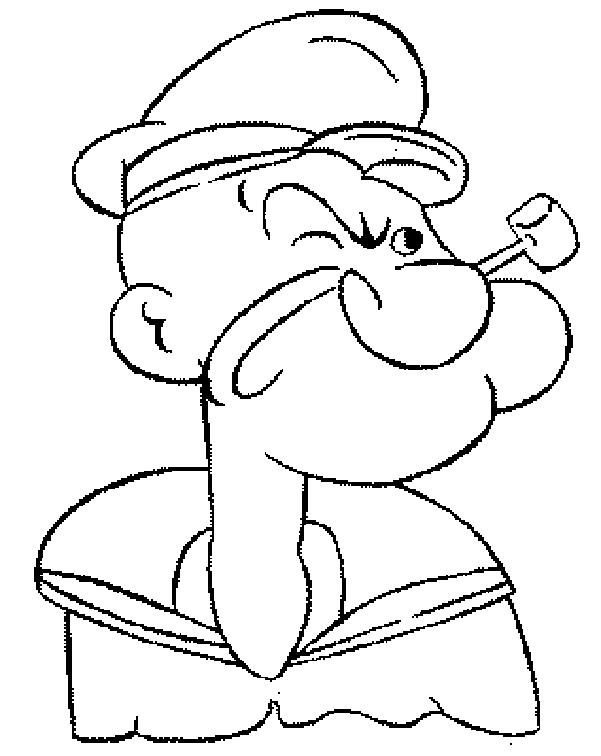 Desenho gratuito Popeye #84729 da colecao Personagens de Desenhos Animados para imprimir