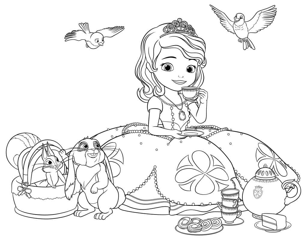 Desenho gratuito Princess Sofia #182009 da colecao Personagens de Desenhos Animados para imprimir