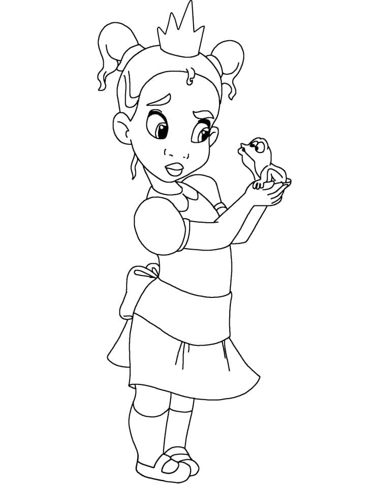 Desenho gratuito Princess Tiana #181966 da colecao Personagens de Desenhos Animados para imprimir