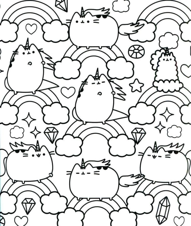 Desenho gratuito Pusheen #188469 da colecao Personagens de Desenhos Animados para imprimir