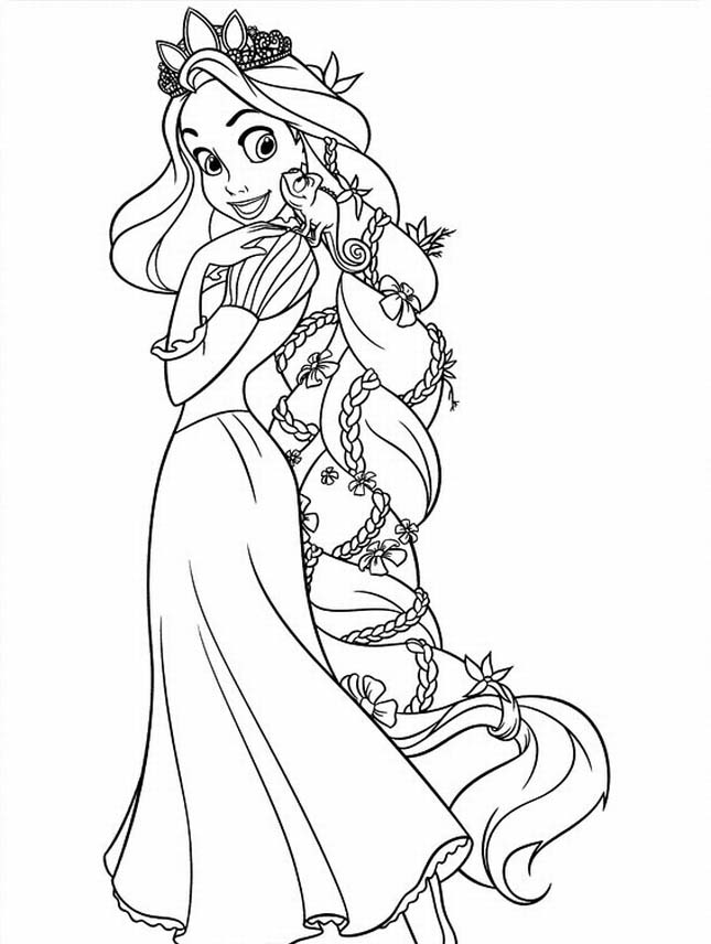 Desenho gratuito Rapunzel #170059 da colecao Personagens de Desenhos Animados para imprimir