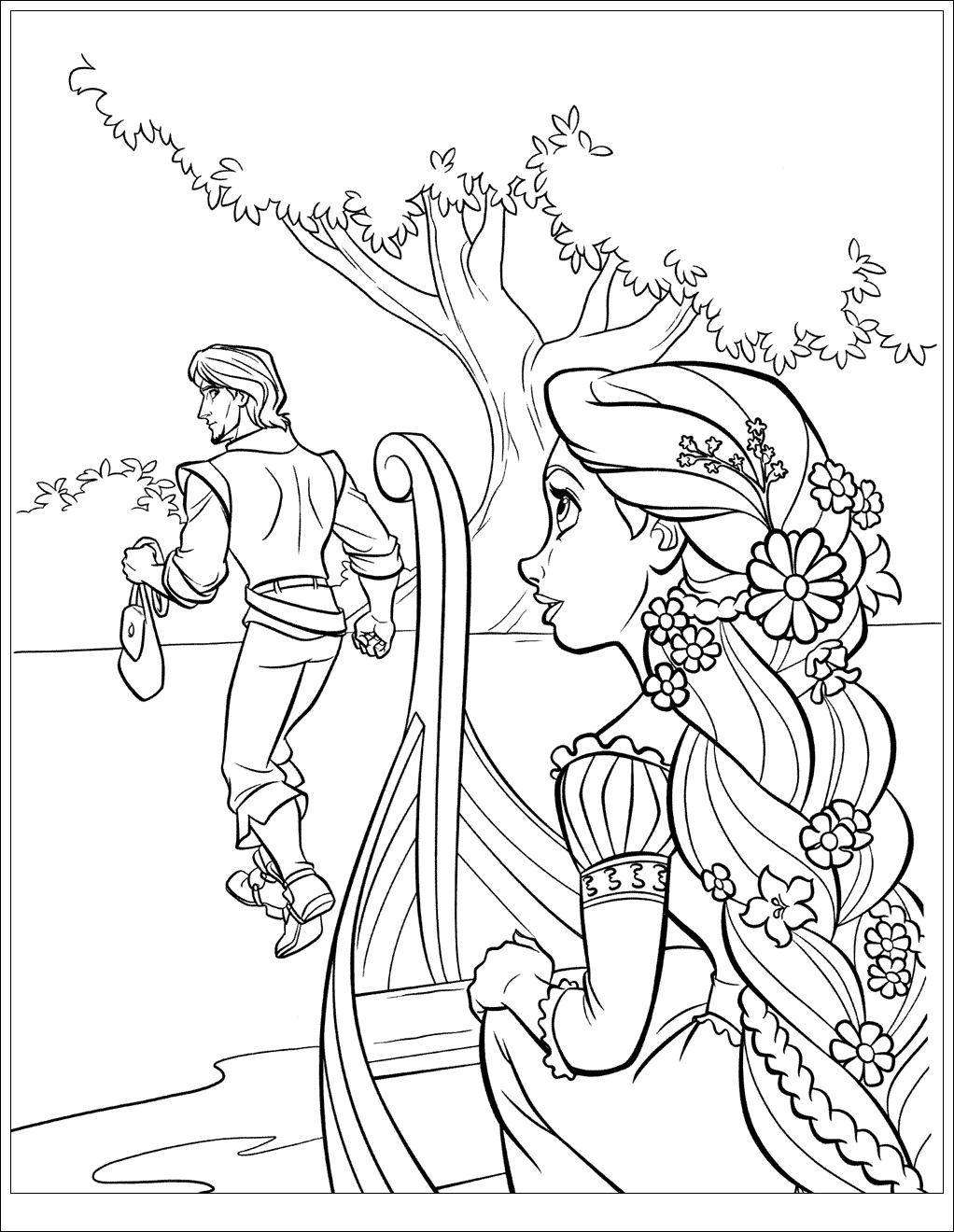 Desenho gratuito Rapunzel #170078 da colecao Personagens de Desenhos Animados para imprimir