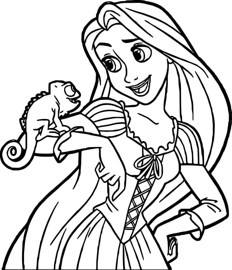 Desenho gratuito Rapunzel #177896 da colecao Personagens de Desenhos Animados para imprimir
