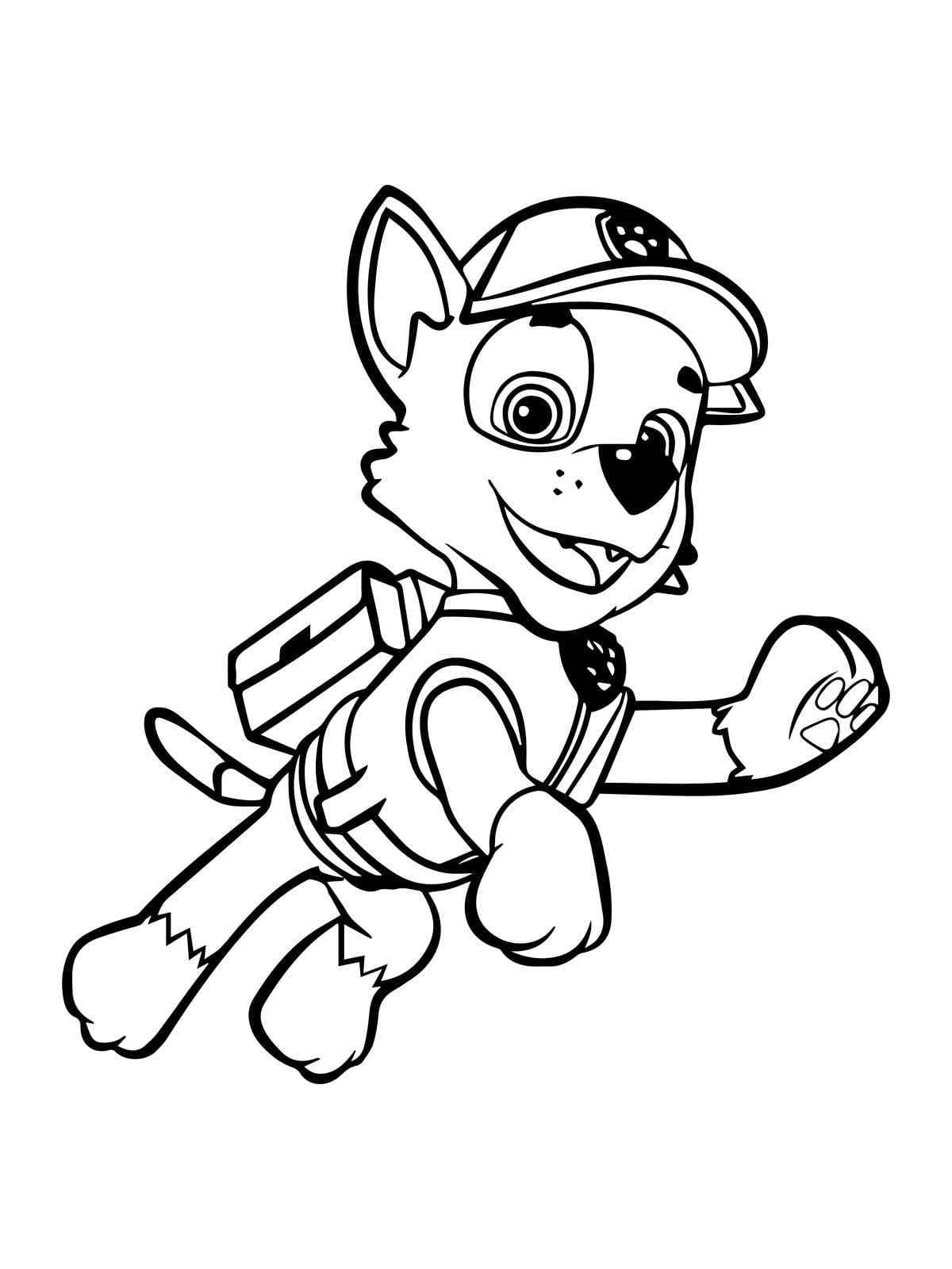 Desenho gratuito Rocky PAW Patrol #181713 da colecao Personagens de Desenhos Animados para imprimir