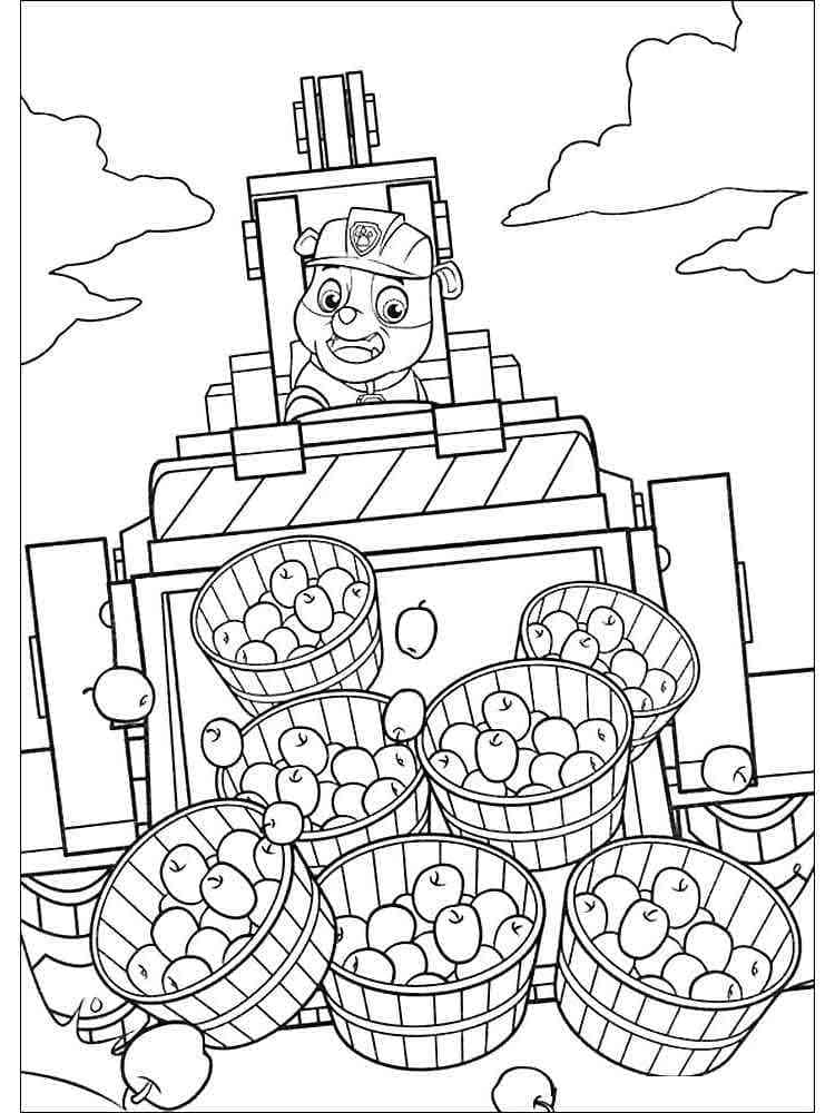 Desenho de Rubble PAW Patrol #181641 para colorir, da coleção Personagens de Desenhos Animados, imprimível grátis Desenho de Rubble PAW Patrol #181641 para colorir, da coleção Personagens de Desenhos Animados, imprimível grátis