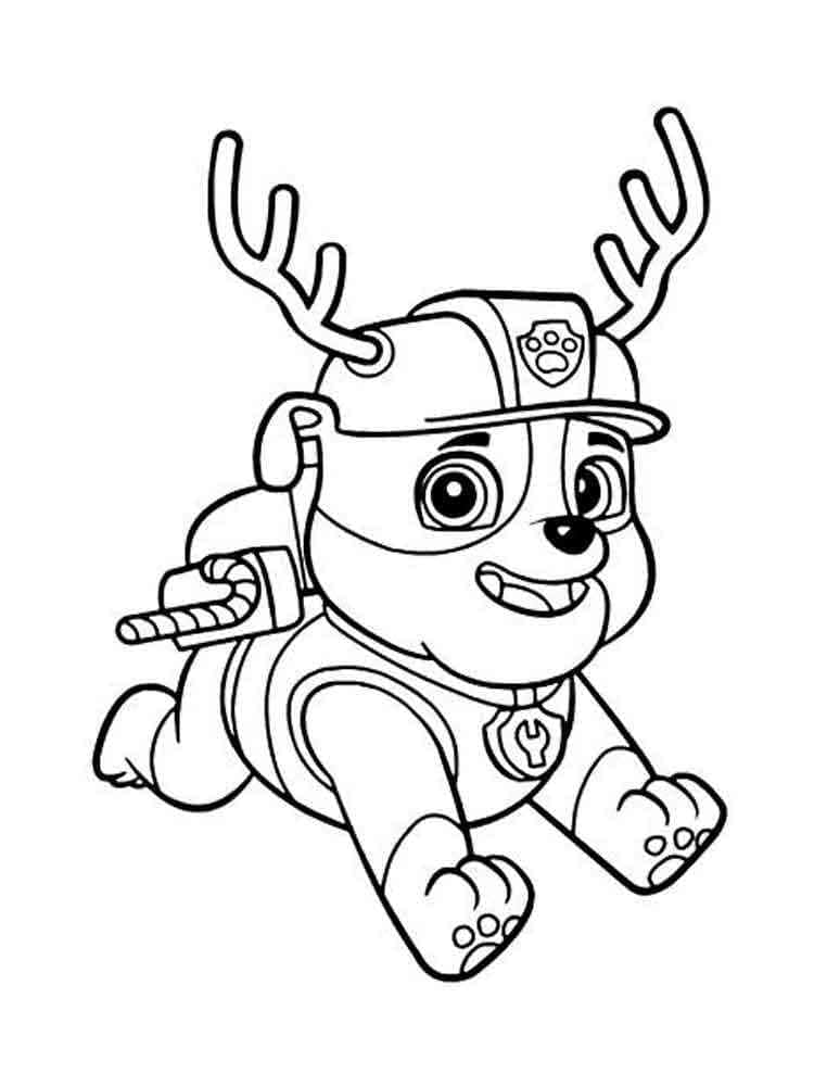 Desenho gratuito Rubble PAW Patrol #181647 da colecao Personagens de Desenhos Animados para imprimir