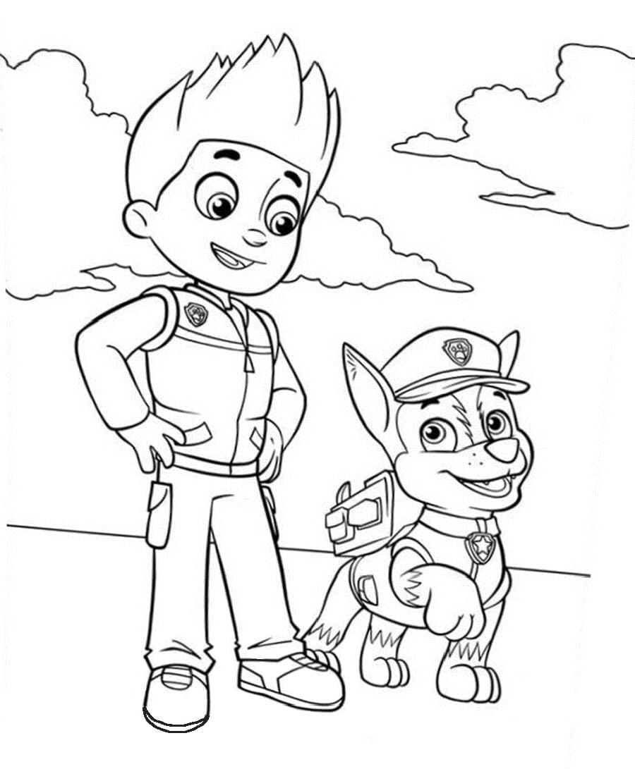Desenho gratuito Ryder PAW Patrol #181759 da colecao Personagens de Desenhos Animados para imprimir