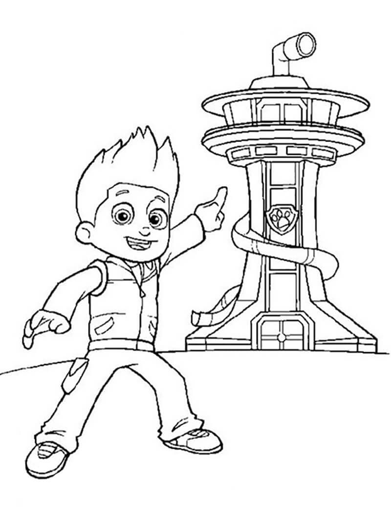 Desenho gratuito Ryder PAW Patrol #181769 da colecao Personagens de Desenhos Animados para imprimir