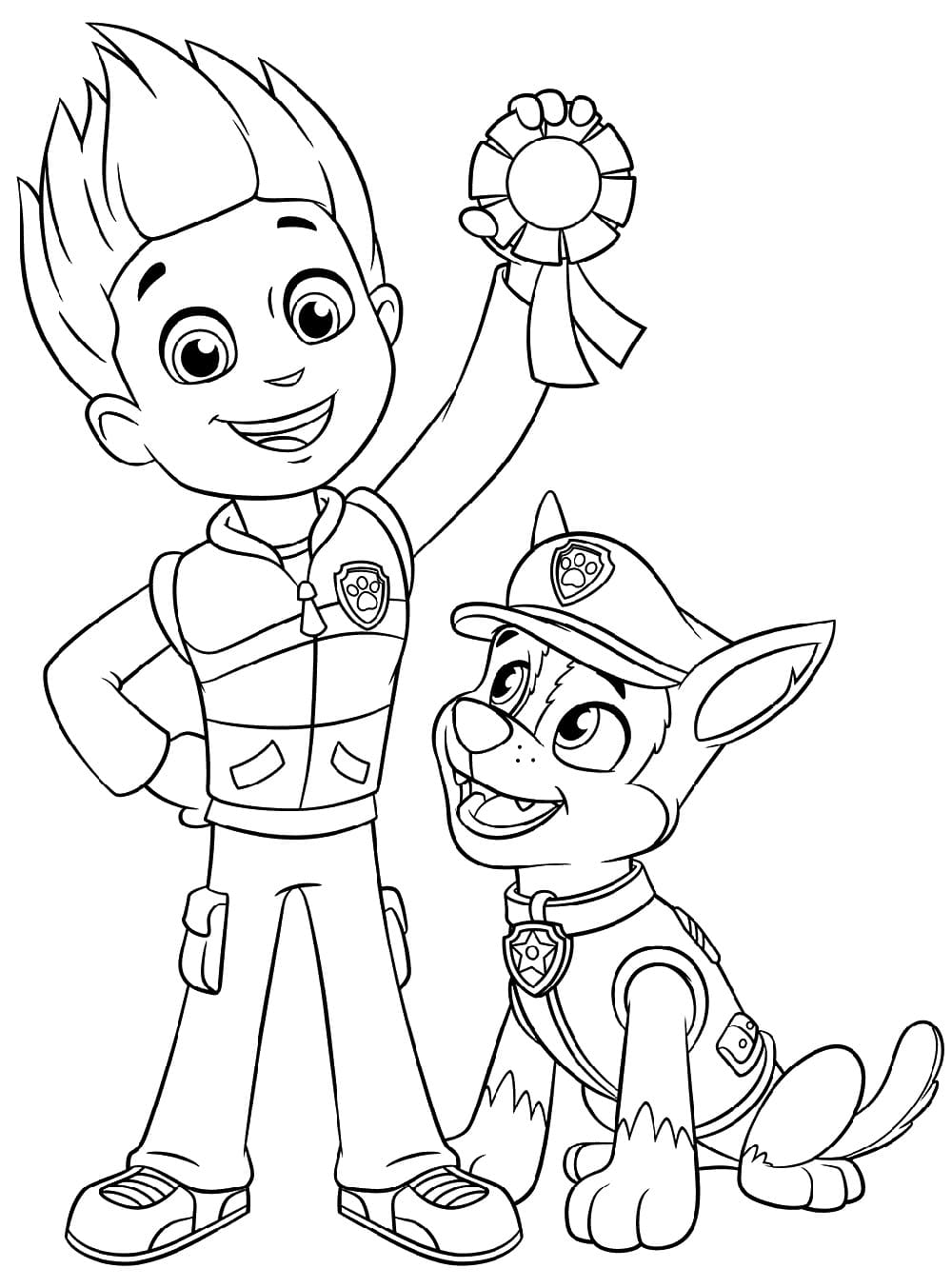 Desenho gratuito Ryder PAW Patrol #181775 da colecao Personagens de Desenhos Animados para imprimir