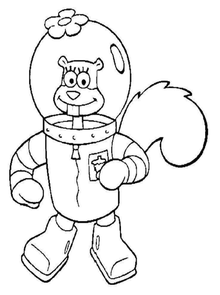 Atividade criativa: desenho de Sandy Cheeks #220617 para colorir da coleção Personagens de Desenhos Animados Atividade criativa: desenho de Sandy Cheeks #220617 para colorir da coleção Personagens de Desenhos Animados