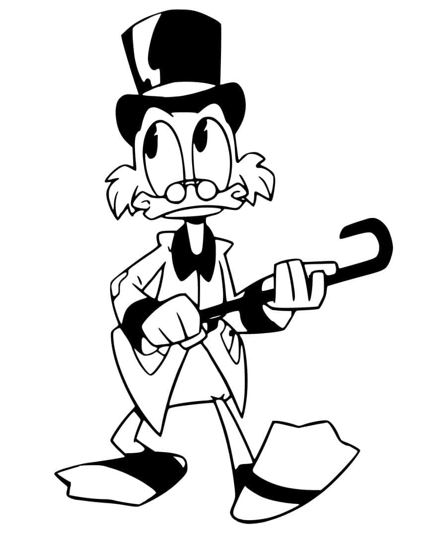 Desenho gratuito Scrooge McDuck #199820 da colecao Personagens de Desenhos Animados para imprimir