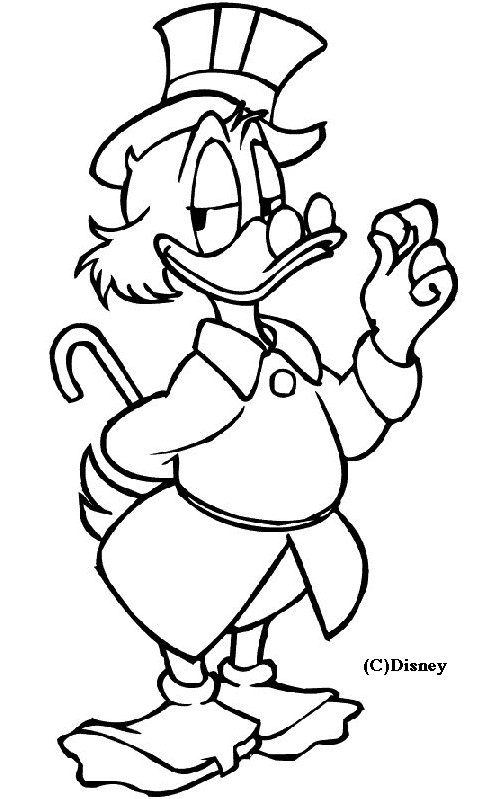 Desenho gratuito Scrooge McDuck #31846 da colecao Personagens de Desenhos Animados para imprimir