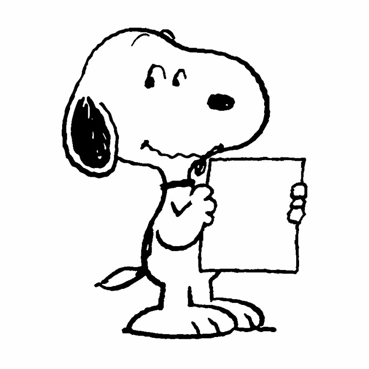 Desenho gratuito Snoopy #27051 da colecao Personagens de Desenhos Animados para imprimir
