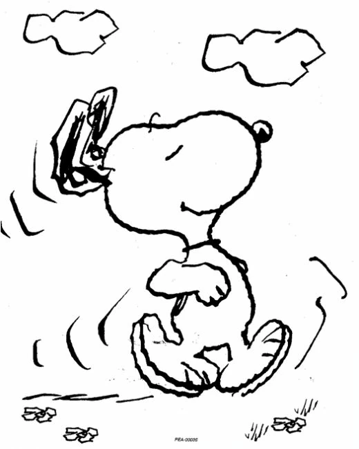 Desenho gratuito Snoopy #27069 da colecao Personagens de Desenhos Animados para imprimir