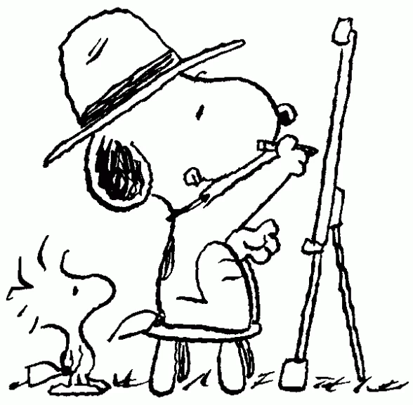 Desenho gratuito Snoopy #27070 da colecao Personagens de Desenhos Animados para imprimir