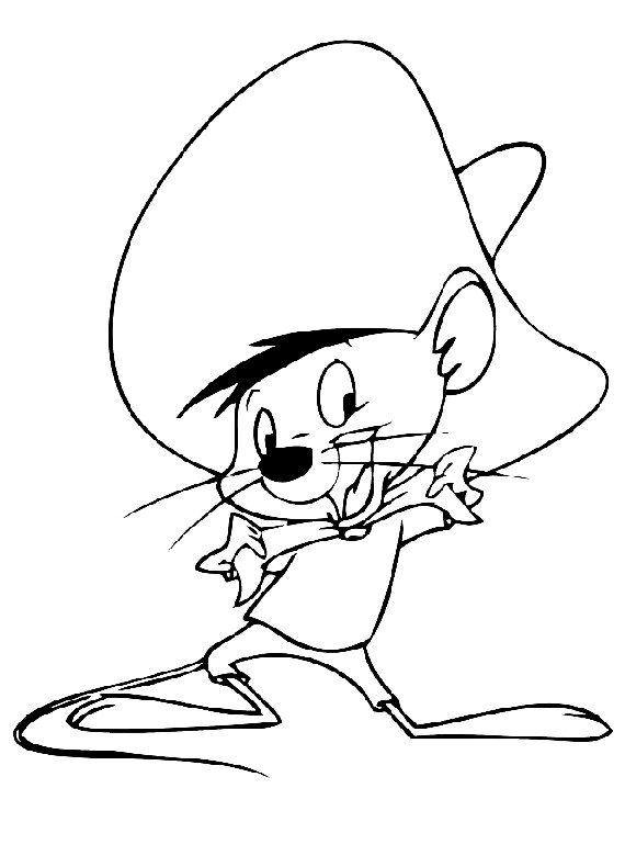 Desenho gratuito Speedy Gonzales #30799 da colecao Personagens de Desenhos Animados para imprimir
