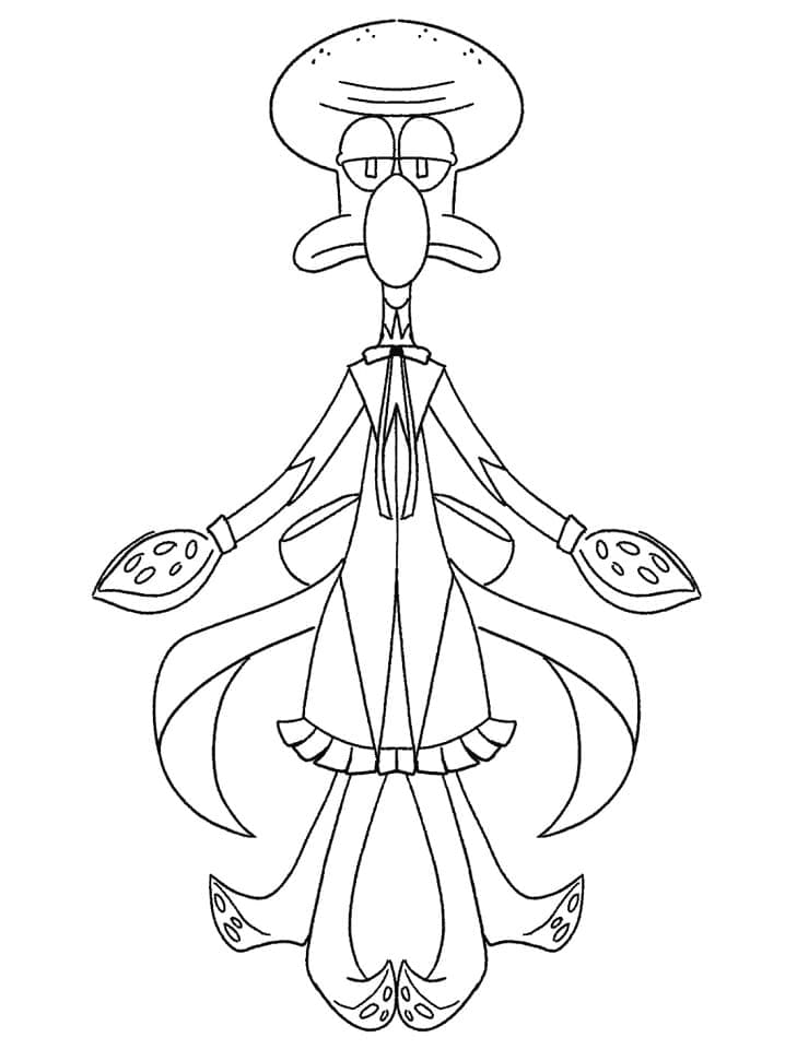 Desenho gratuito Squidward Tentacles #220570 da colecao Personagens de Desenhos Animados para imprimir