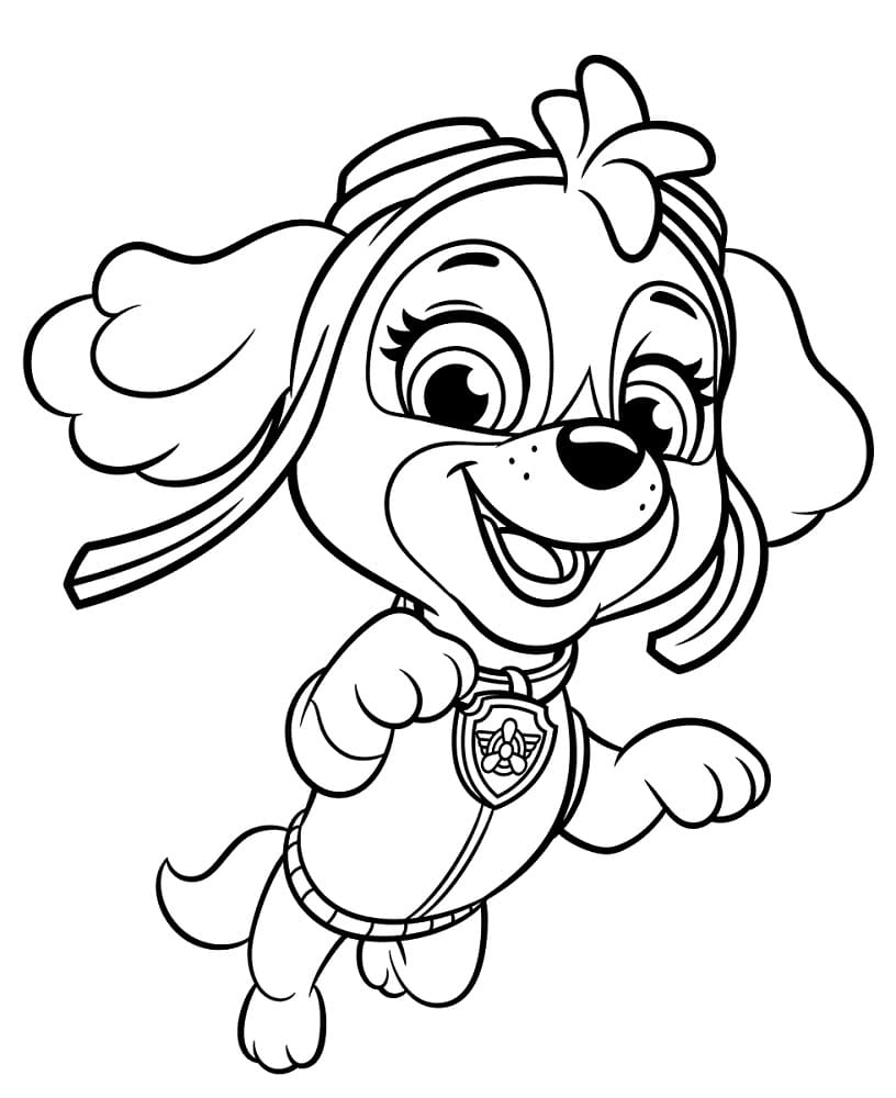 Página para colorir: Stella PAW Patrol (Personagens de Desenhos Animados) #181697 - Páginas para Colorir Imprimíveis Gratuitamente