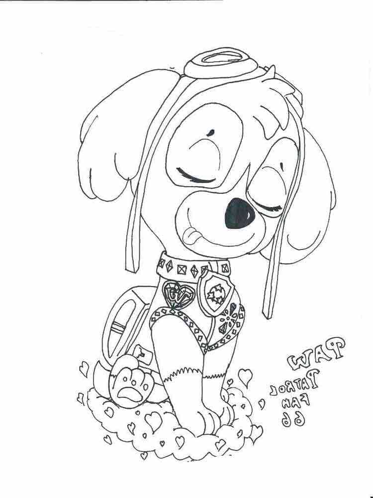 Desenho gratuito Stella PAW Patrol #181710 da colecao Personagens de Desenhos Animados para imprimir