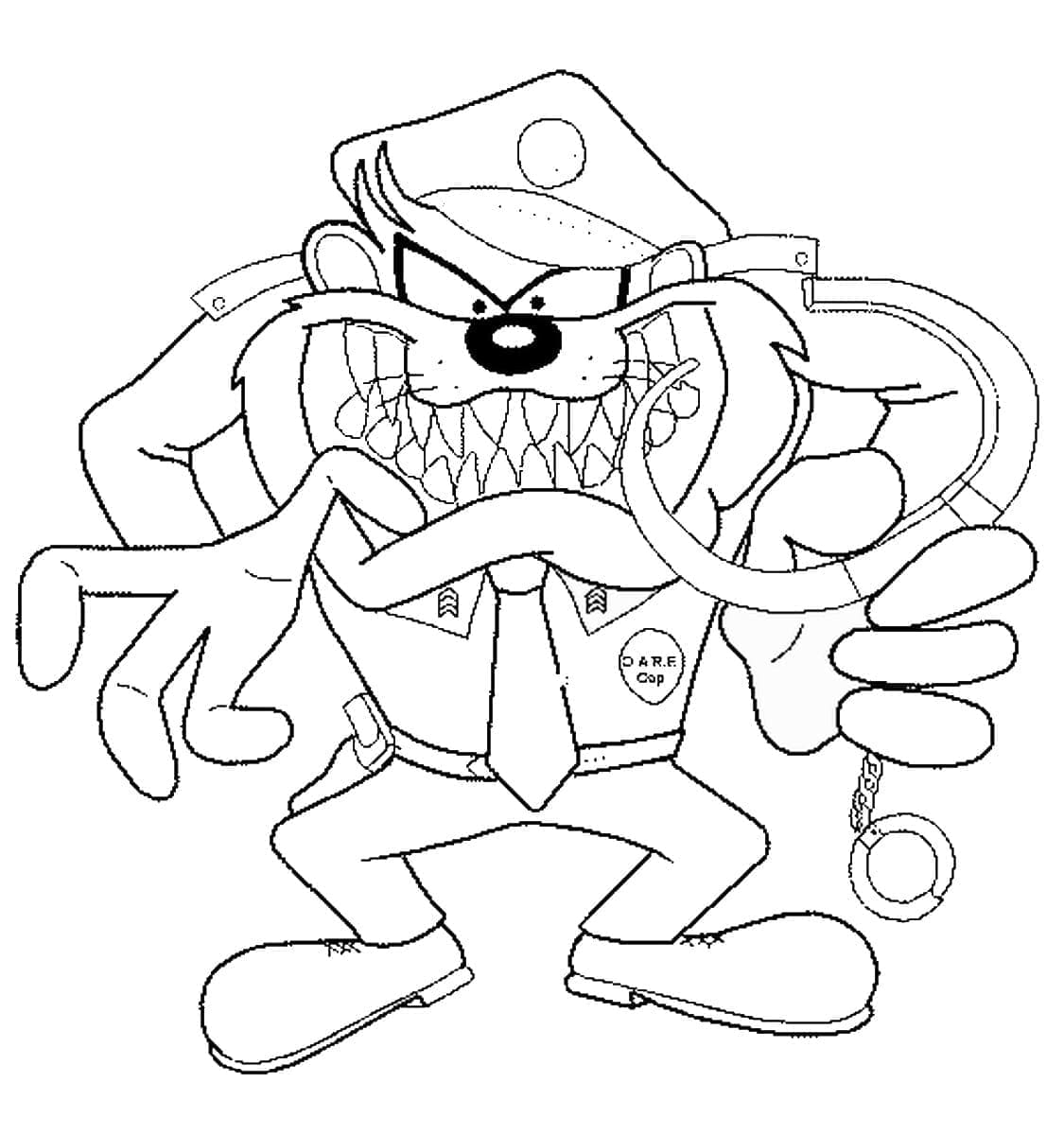 Desenho gratuito Taz #209805 da colecao Personagens de Desenhos Animados para imprimir