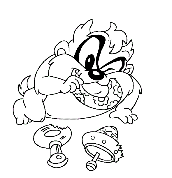 Página para colorir: Taz (Personagens de Desenhos Animados) #30999 - Páginas para Colorir Imprimíveis Gratuitamente