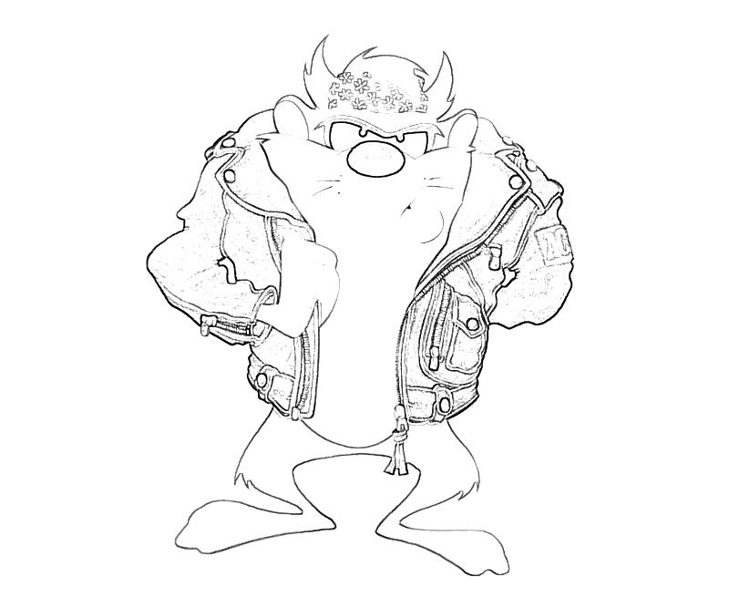 Página para colorir: Taz (Personagens de Desenhos Animados) #31029 - Páginas para Colorir Imprimíveis Gratuitamente