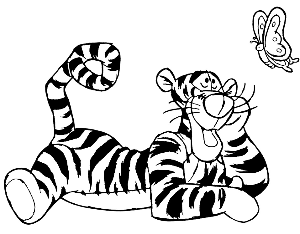 Desenho gratuito Tigger #188236 da colecao Personagens de Desenhos Animados para imprimir