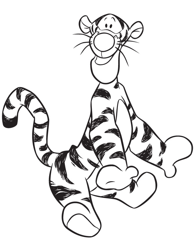 Desenho gratuito Tigger #188251 da colecao Personagens de Desenhos Animados para imprimir
