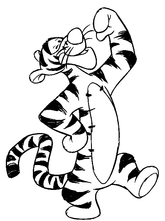 Desenho gratuito Tigger #188277 da colecao Personagens de Desenhos Animados para imprimir