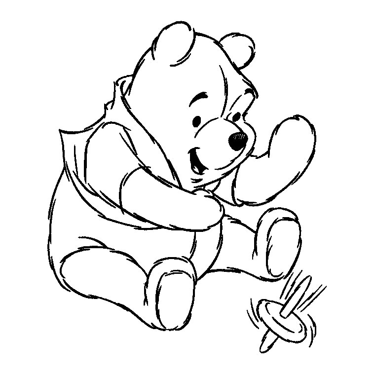 Página para colorir: Ursinho Pooh (Personagens de Desenhos Animados) #28609 - Páginas para Colorir Imprimíveis Gratuitamente