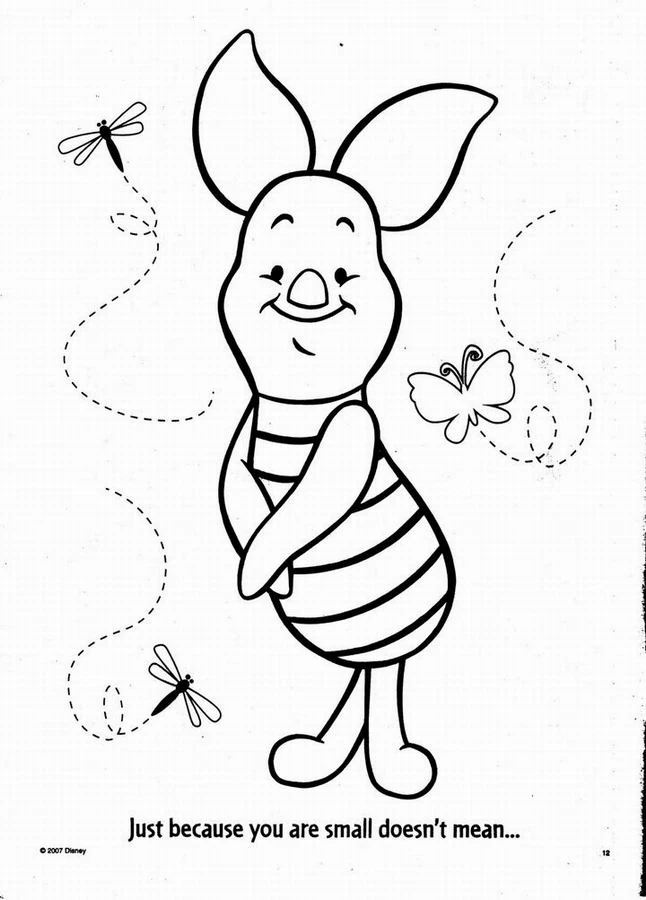 Desenho gratuito Ursinho Pooh #28621 da colecao Personagens de Desenhos Animados para imprimir